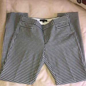 Banana Republic Sloan Houndstooth Slacks sz 6 L
